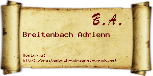 Breitenbach Adrienn névjegykártya